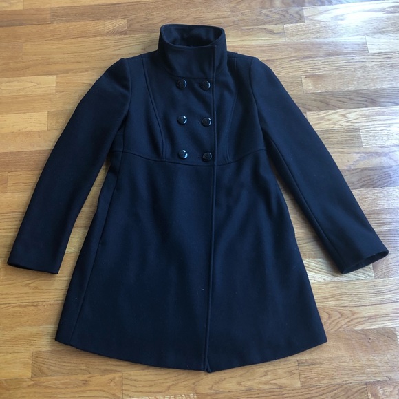 United Colors Of Benetton Jackets & Blazers - United Colors of Benetton Black Wool Coat